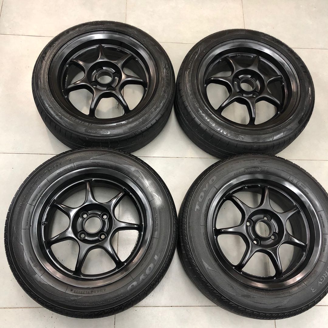 Sport Rim Enkei RS 15x6.5JJ PCD100, Auto Accessories on Carousell