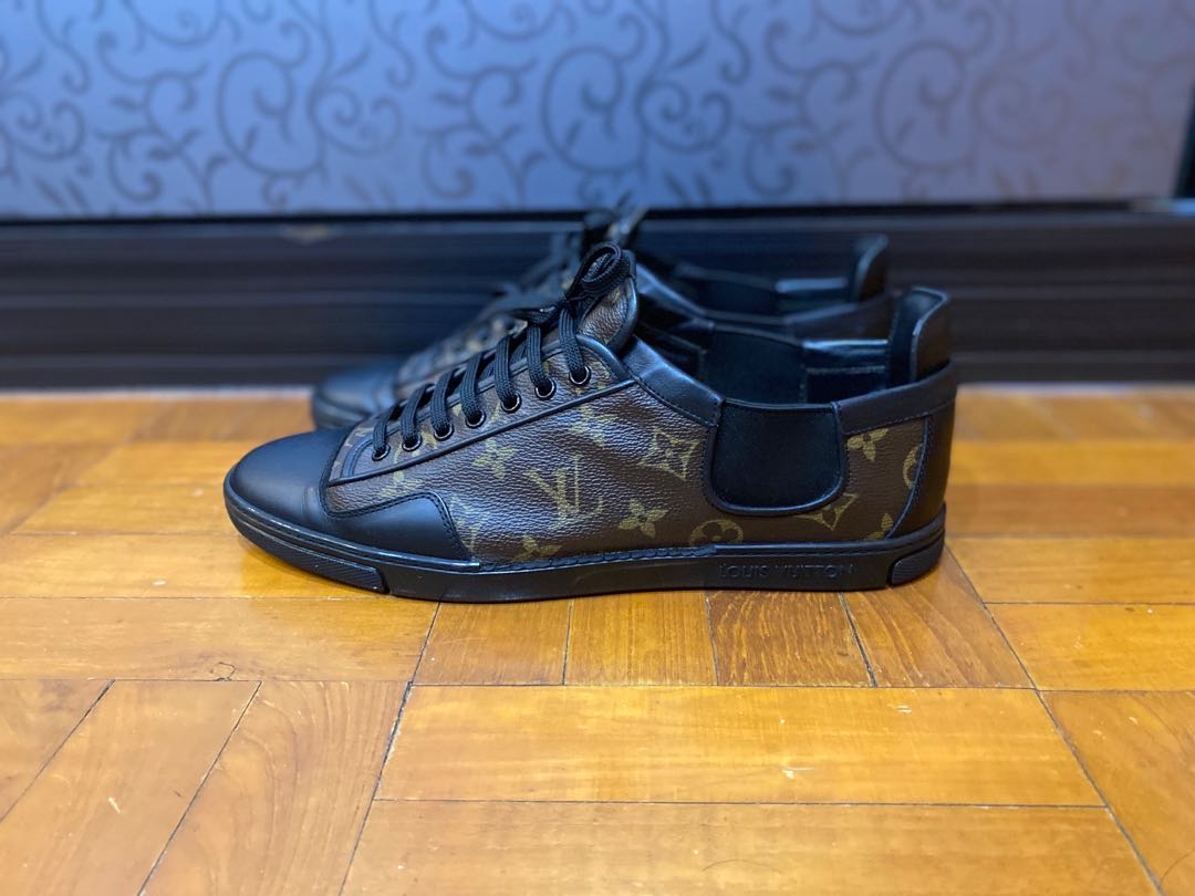 ✅ Louis Vuitton Slalom camouflage sneaker suede 7 LV or 8 US 41 EUR MS0133 *