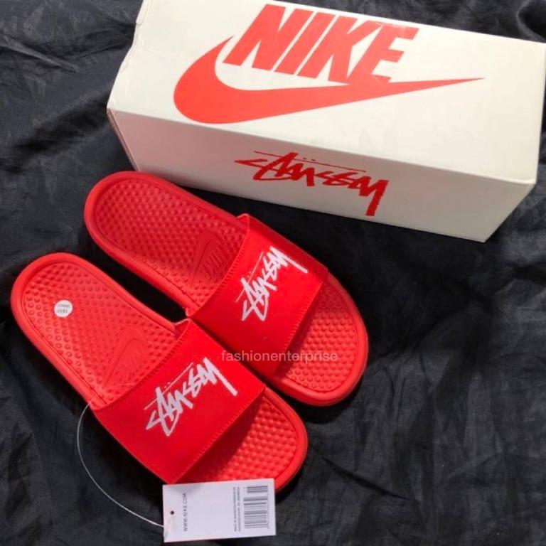 Benassi x stüssy habanero red discount
