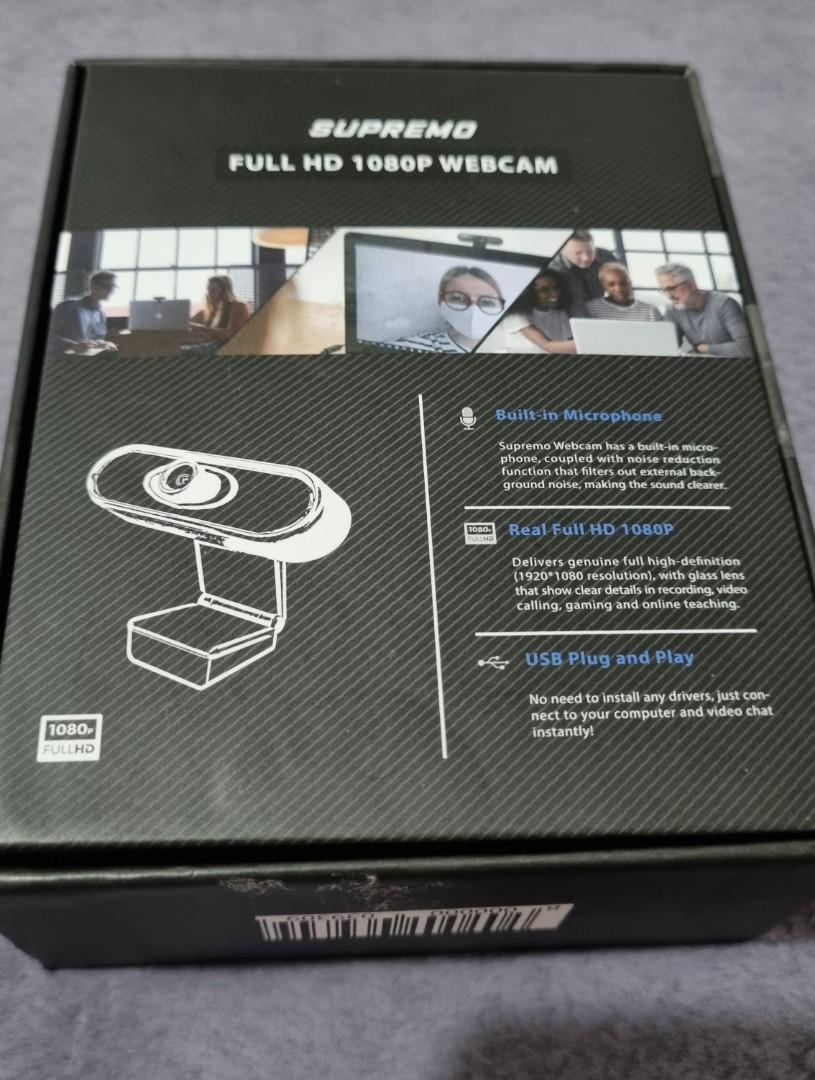 Supremo Full HD 1080p webcam, Computers & Tech, Parts & Accessories