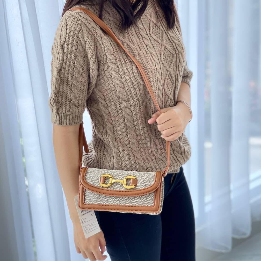 Tas sling bag zara coklat