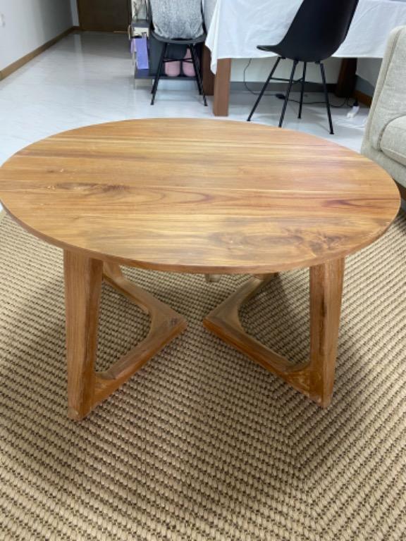 Teak coffee table Island Living, Furniture & Home Living, Furniture