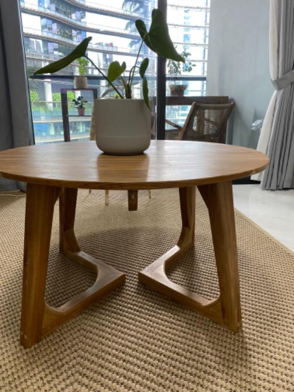 Teak coffee table Island Living, Furniture & Home Living, Furniture