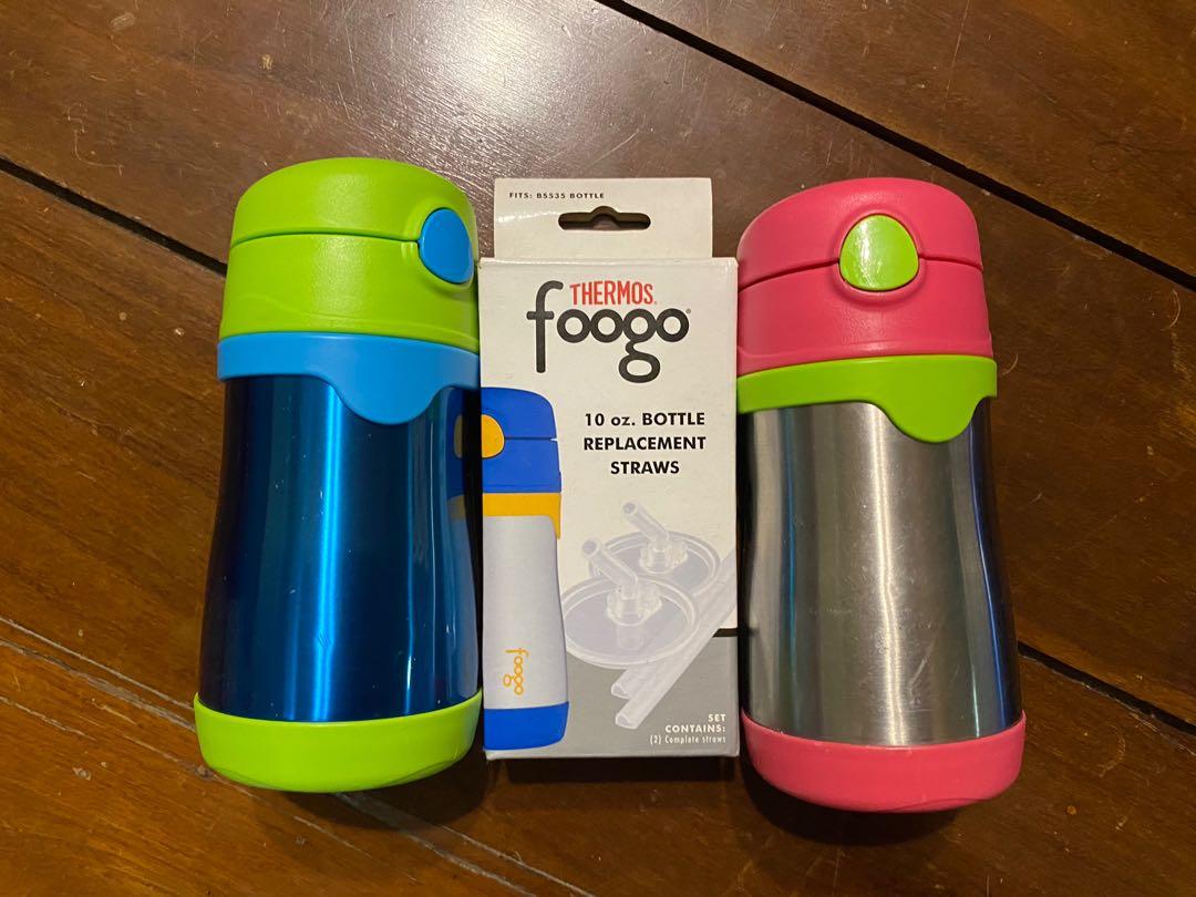 Thermos Foogo 10oz Stainless Steel Bottle Replacement Straws 2-Pack