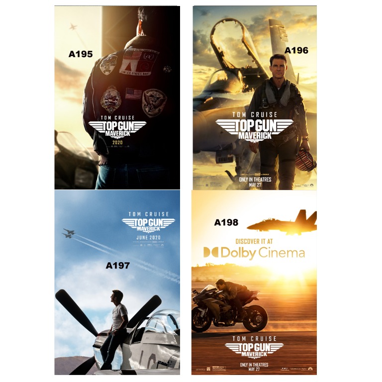 TOP GUN MAVERICK (2022) POSTERS (PART 1), Hobbies & Toys, Memorabilia