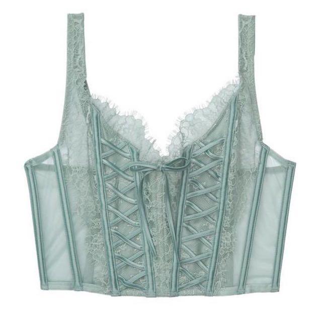 Victoria’s Secret DREAM ANGELS Unlined LaceUp Corset Top Bra Lingerie
