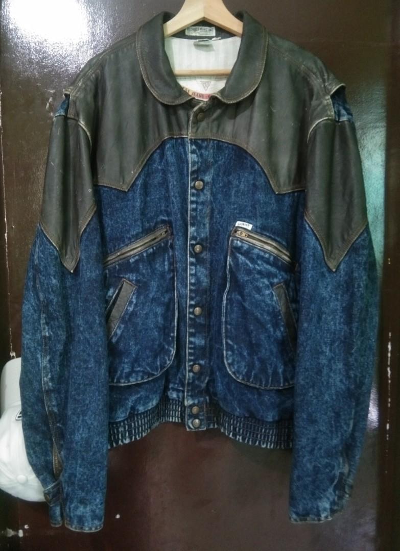 Georges Marciano Leather/Denim jacket 