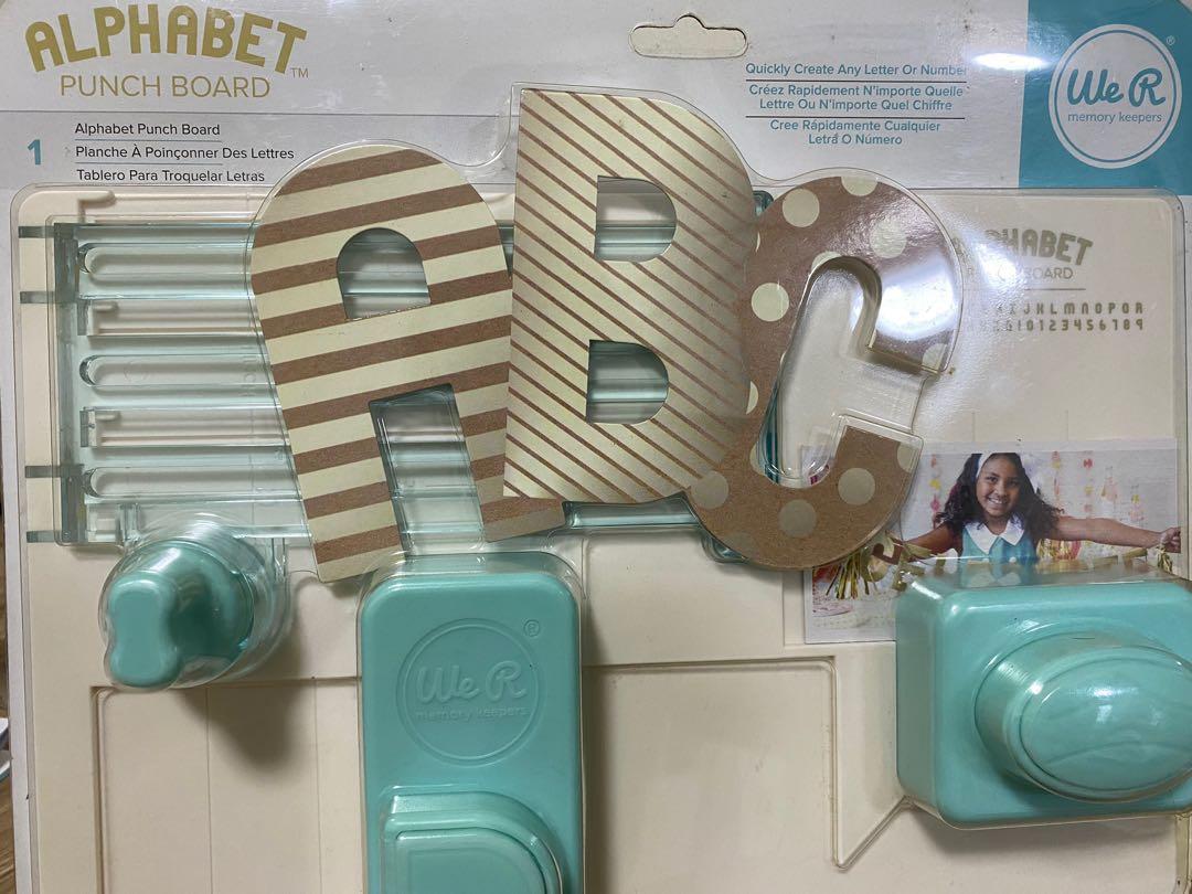 We R Memory Keepers Alphabet Punch Board, Hobbies & Toys, Stationery