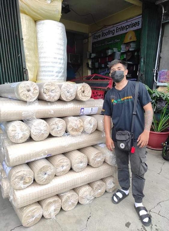 Welded Wiremesh for Insulation (Category: Construction & Building Materials) located in Marikina City. Submitted by christine_km8enterprises (Listing ID 1160886967, Image 3). Description: CHICKEN WIRE / WELDED WIRE MESH for insulation / s Uses❗ 📌 Use for building inside and outside plaster reinforcement 📌Essentials piece of plastering work 📌 It creats long lasting plaster coating for absolutely all surface of concrete and bricks to wood and ev