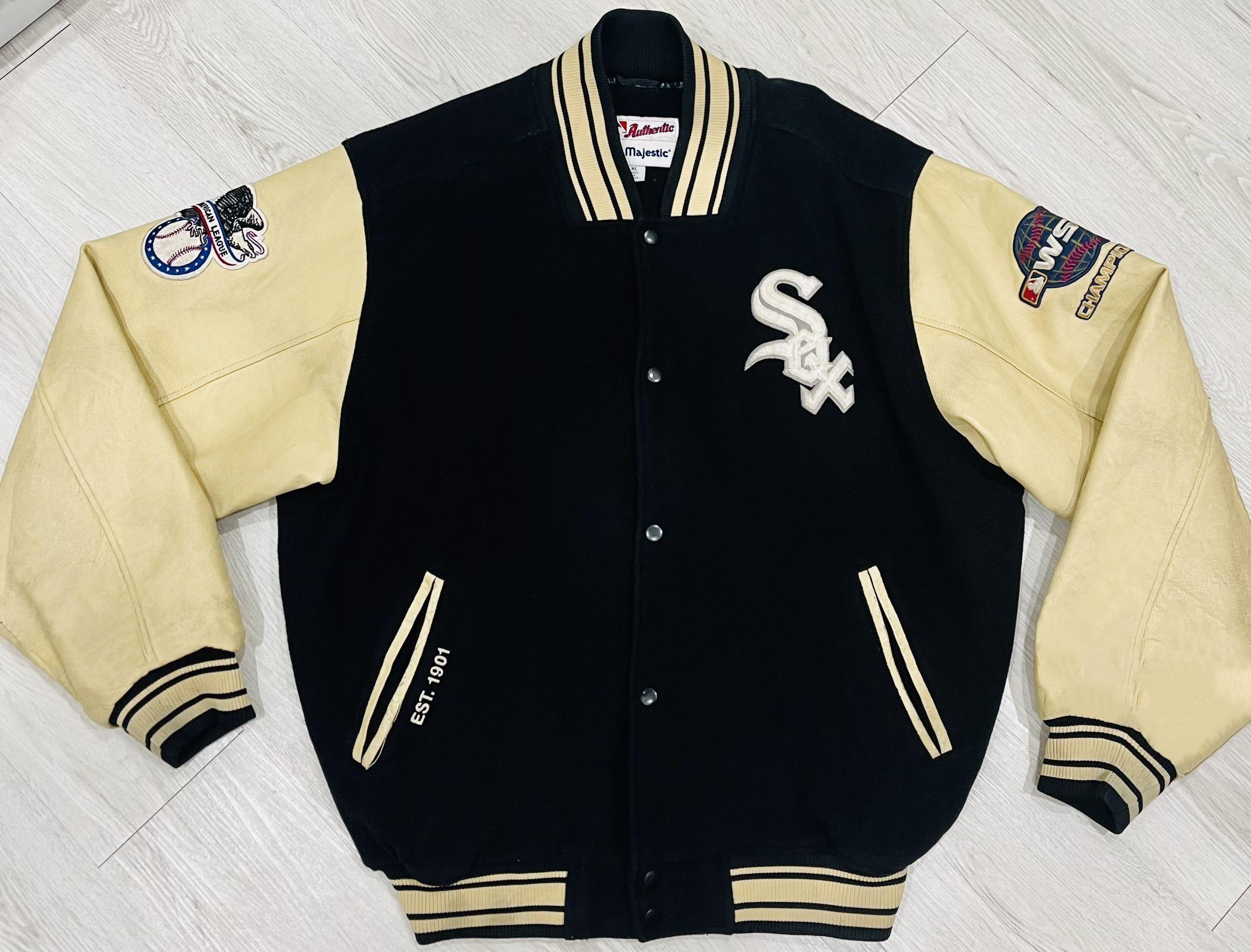 White sox sales leather jacket