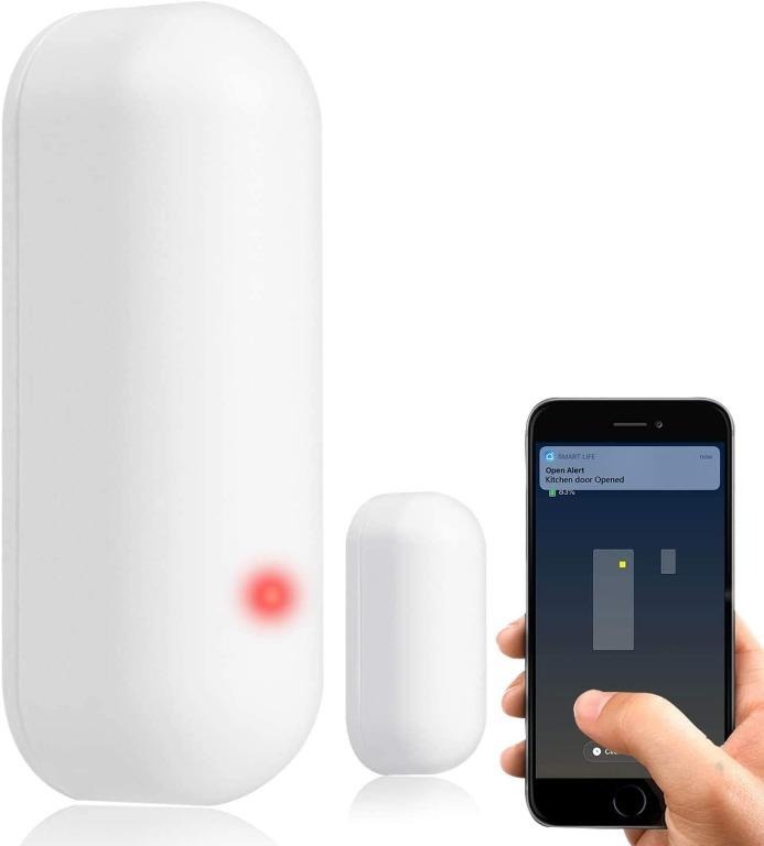 WiFi Door and Window Smart Sensor Alarm, App Control Wireless Security