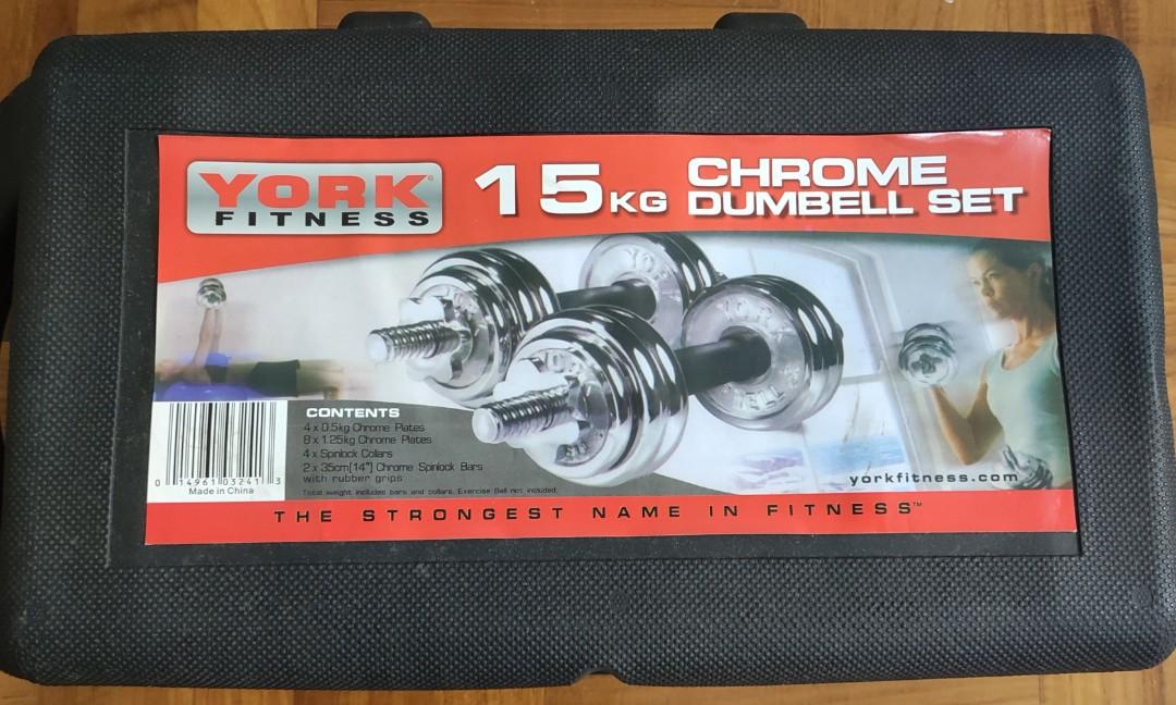 York adjustable dumbbell 2025 set