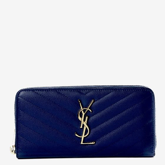 Ysl clearance wallet blue