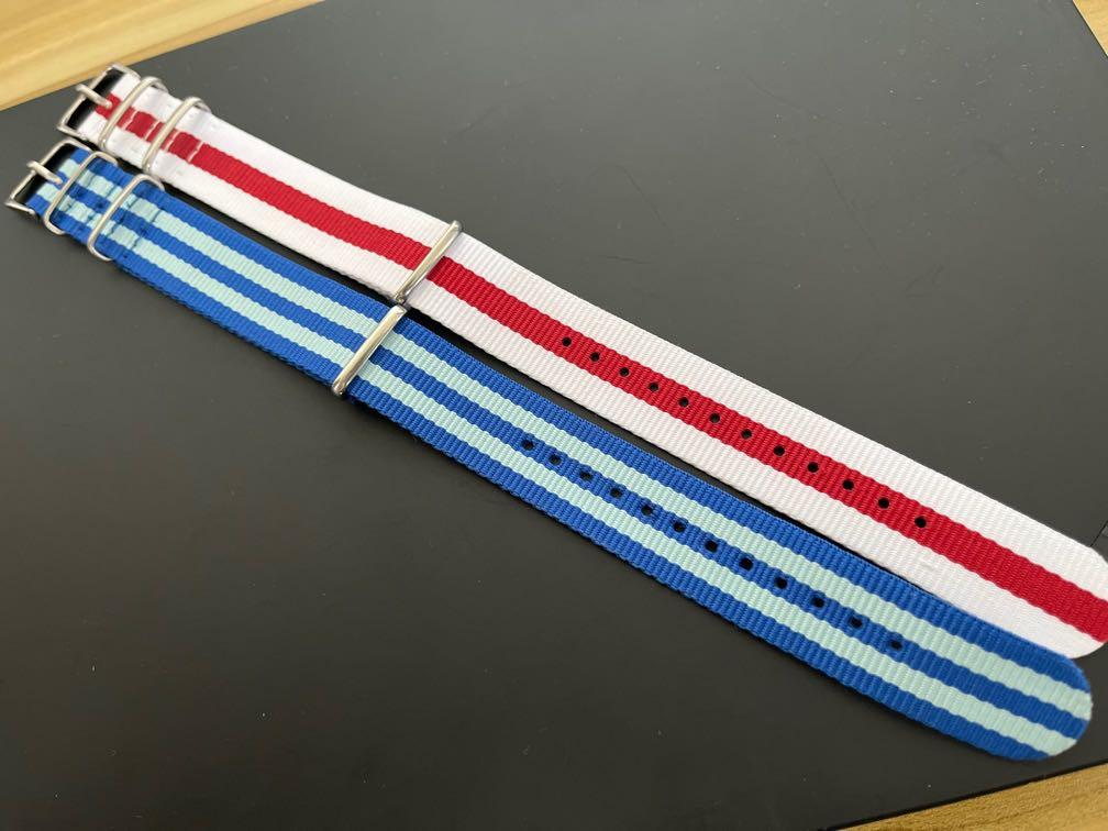 20mm blue nato strap Men s Fashion Watches Accessories