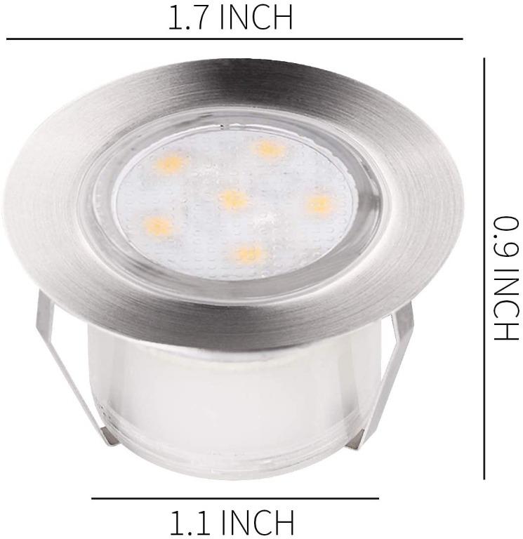 (257) Decking Lights Decking Lights Mains Powered YZGWZLD 45mm Warm