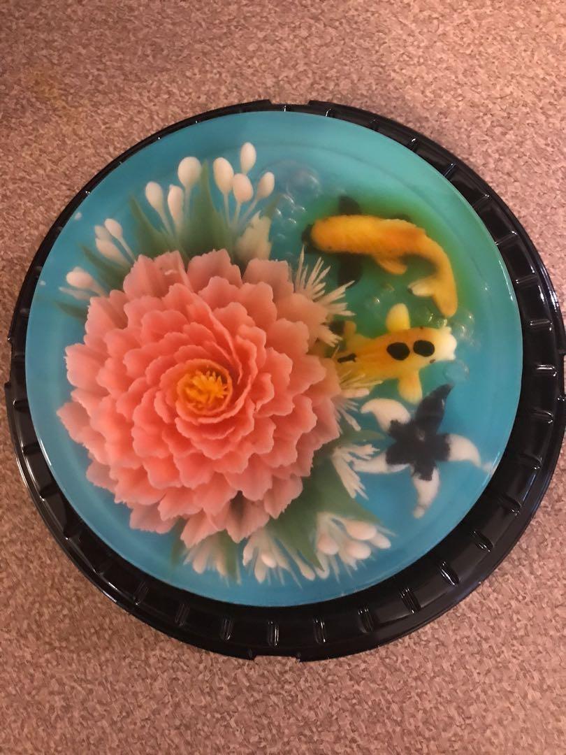 3d Jelly Cake Koi Fish Pond, Food & Drinks, Homemade Bakes on Carousell