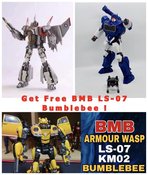 [6/6 Sale! Free BMB KM-02/LS-07 Armour Wasp Bumblebee !] Transformers ...