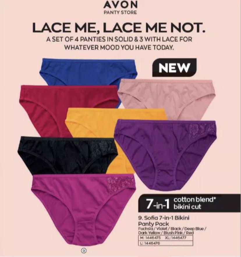 7in1 AVON SOFIA MEDIUM PANTY PACK, Women's Fashion, Undergarments