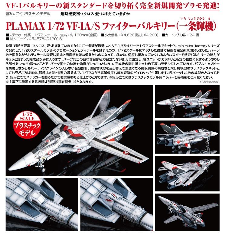 新品未使用 1/72VF-1A/S バルキリー 一條輝機 新品未使用 1/72VF-1A/S バルキリー 一條輝機 【公式通販】