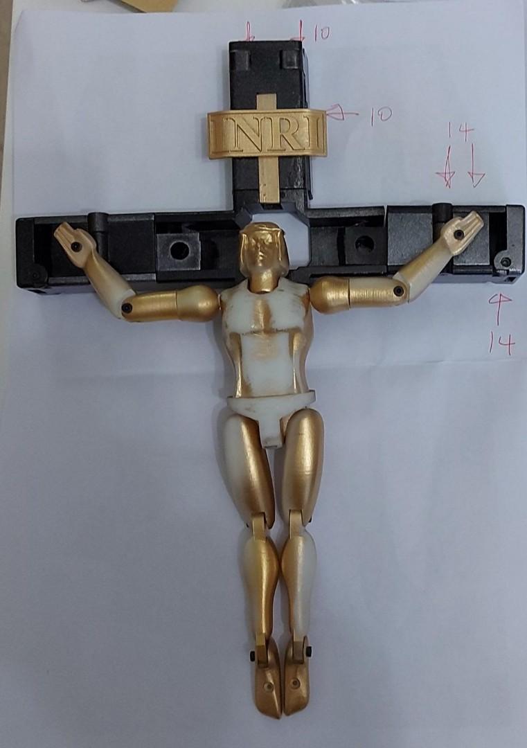 Mech Jesus 十字架 復活節期間限定($700)變型金剛 Jesus Mecha Christ, 興趣及遊戲, 玩具 & 遊戲類 - Carousell