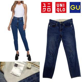 💰 DEDUCTED 💯 Authentic/Original GU High waist Cropped jeans