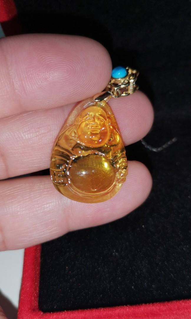 Amber 2024 buddha pendant