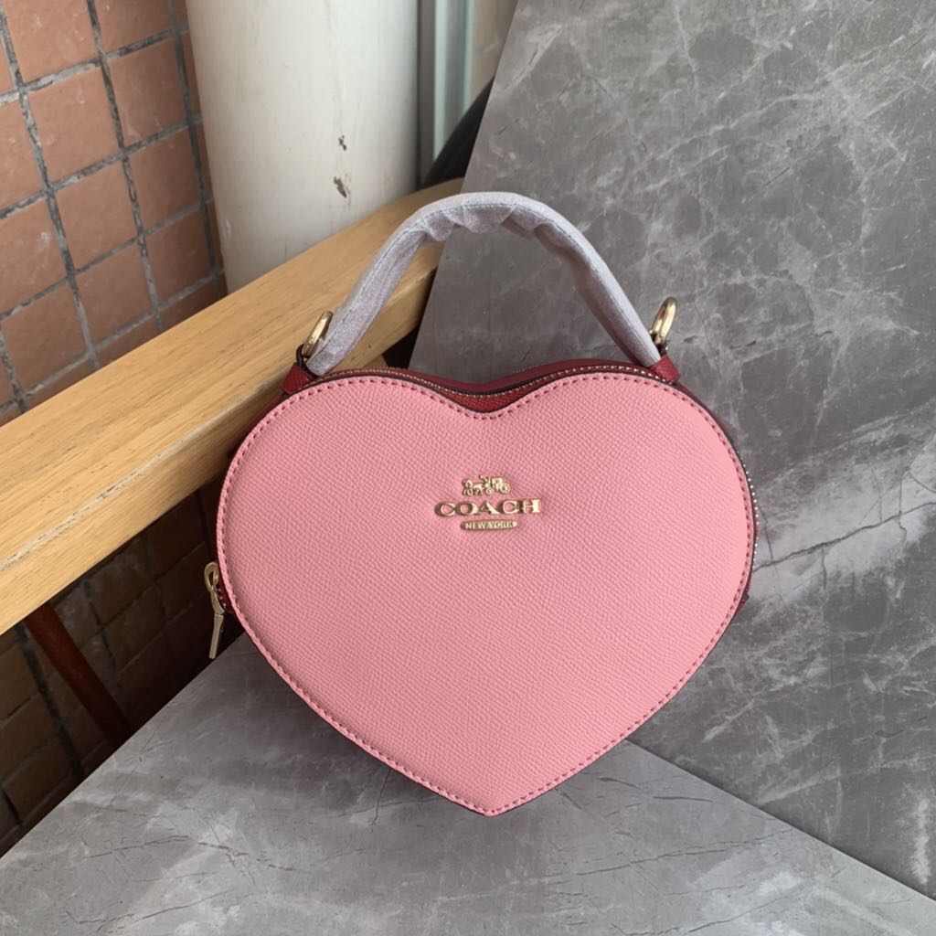 Authentic Coach Heart Shape Shoulder Sling Bag, Luxury, Bags & Wallets on  Carousell