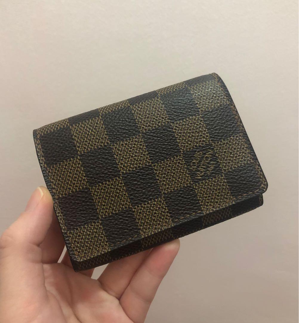 Preloved Louis Vuitton Damier Ebene Business Card Holder CA0066