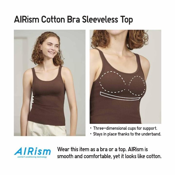 AIRism Cotton Bra Sleeveless Top