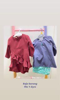 Baju kurung fits 1-2yr old
