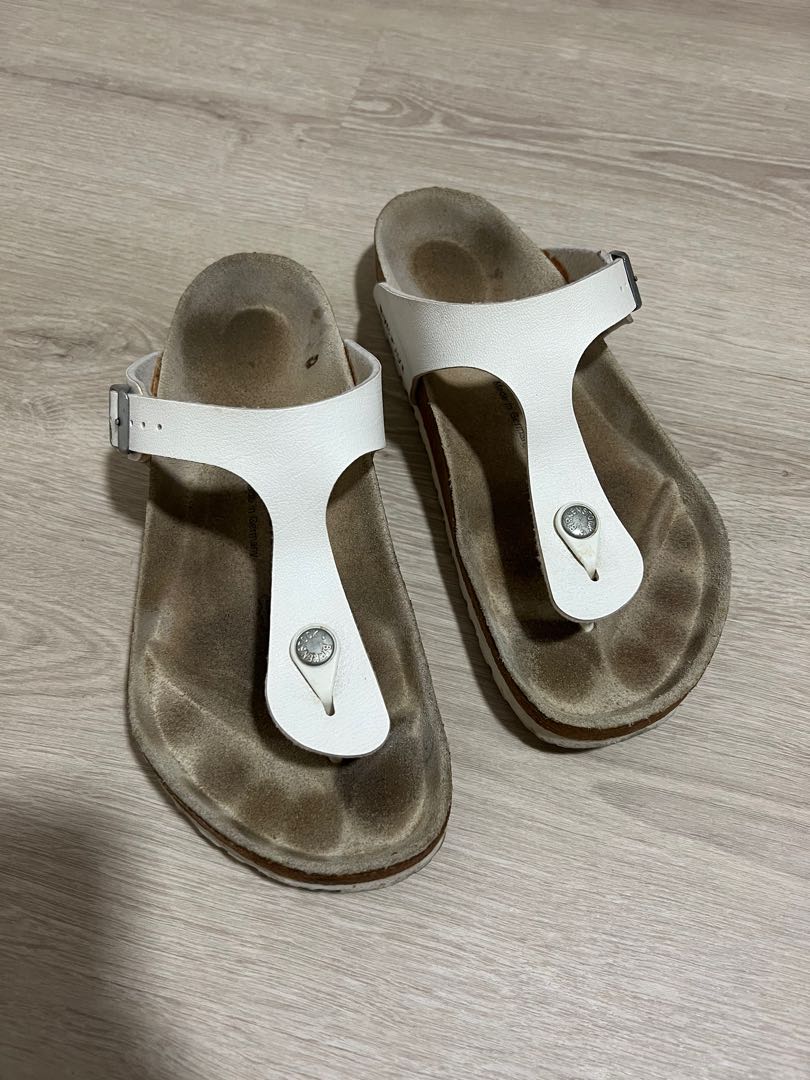 birkenstock thong white