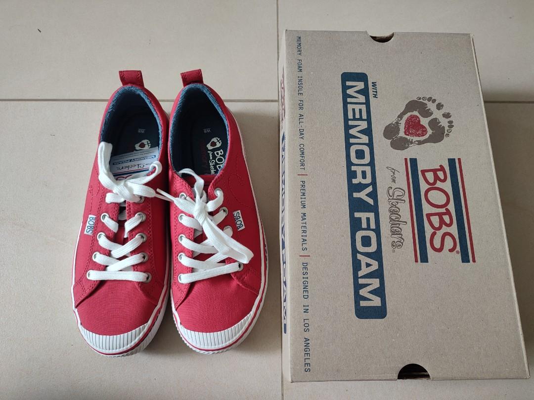 All red skechers cheap