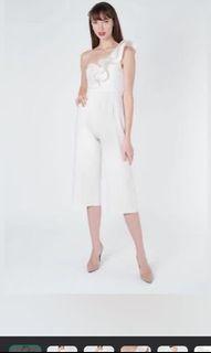 Brand New BlairWears Megan Jumpsuit in White (S)