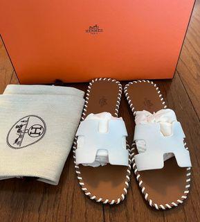 Brandnew Hermes Braided Sandals Size 37 with db and box