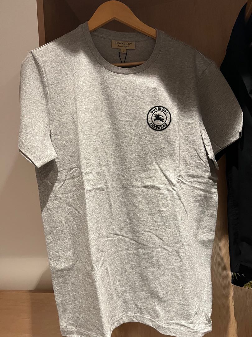 Burberry t shirt silver sales