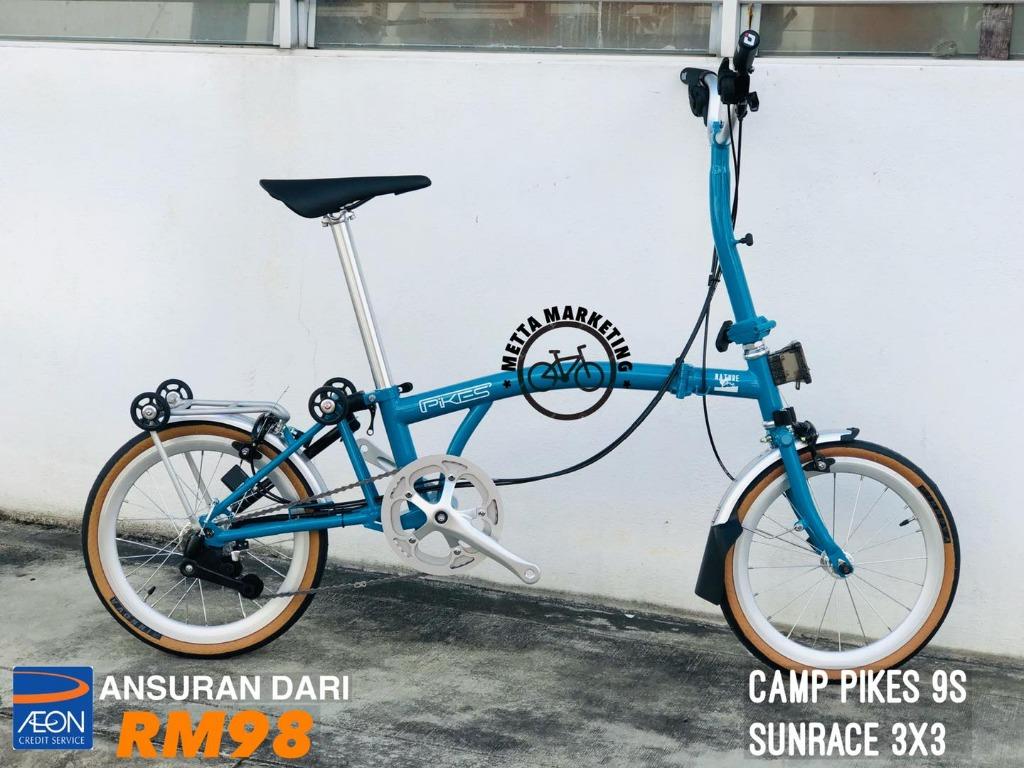 Camp pikes folding bike deals
