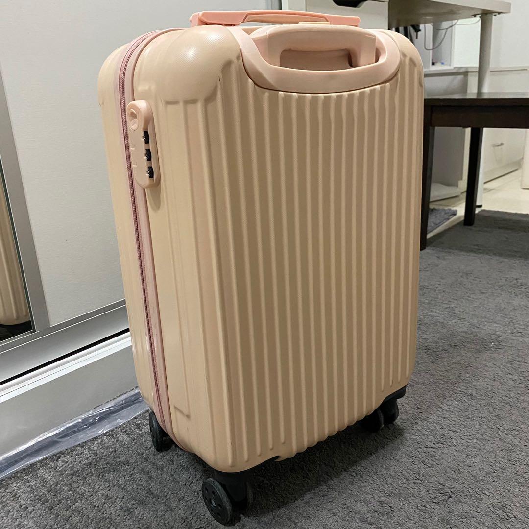Pastel pink luggage cheap