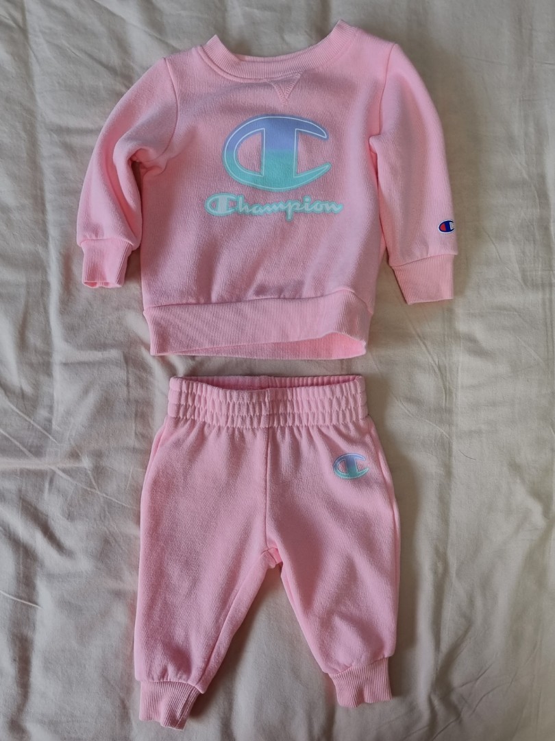 Baby girl champion tracksuit hot sale