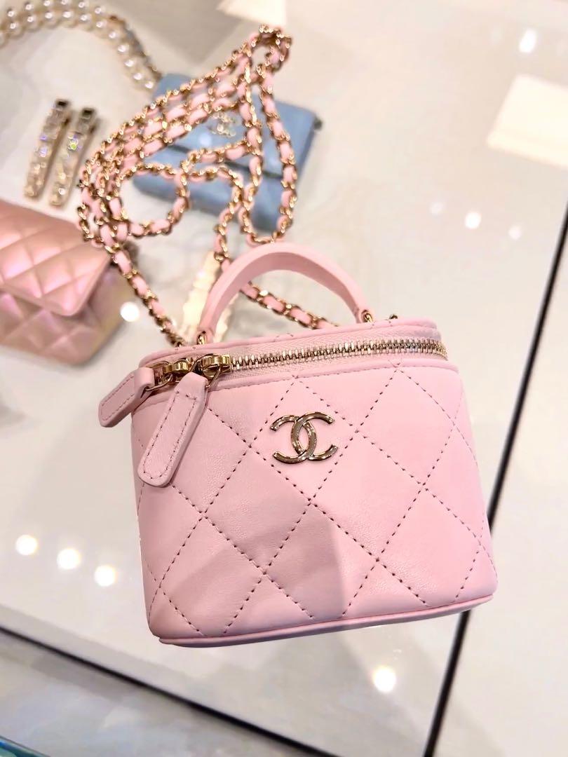 Chanel pink box bag hotsell