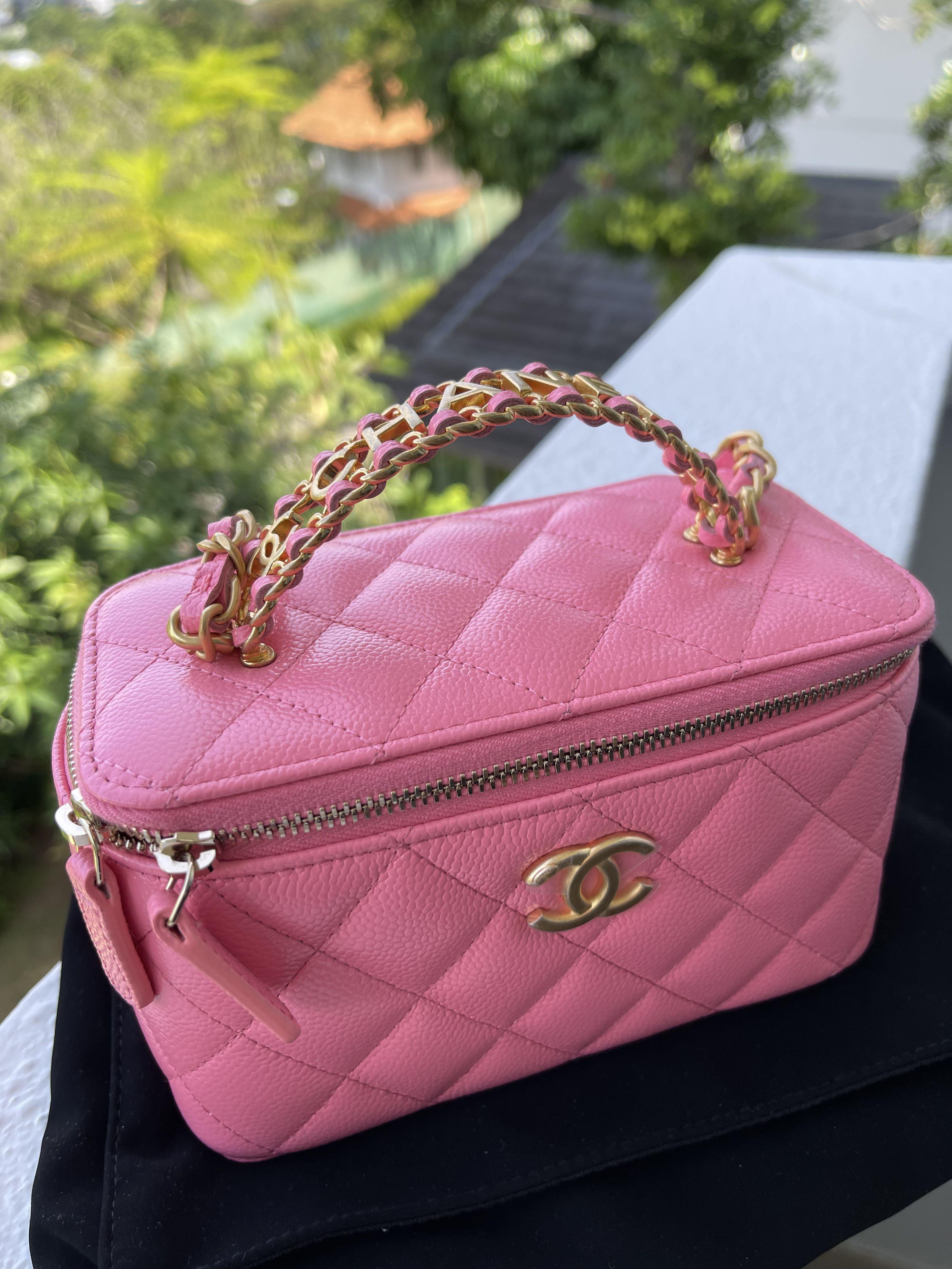 Chanel Small Vanity Case in Neon Pink — UFO No More