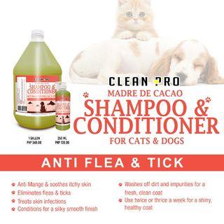 Clean Pro Madre de Cacao Dog & Cat Shampoo and Conditioner