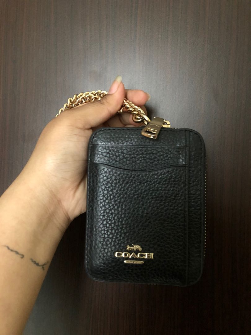 Coach Zip Card Case, Women's Fashion, Bags & Wallets, Wallets & Card