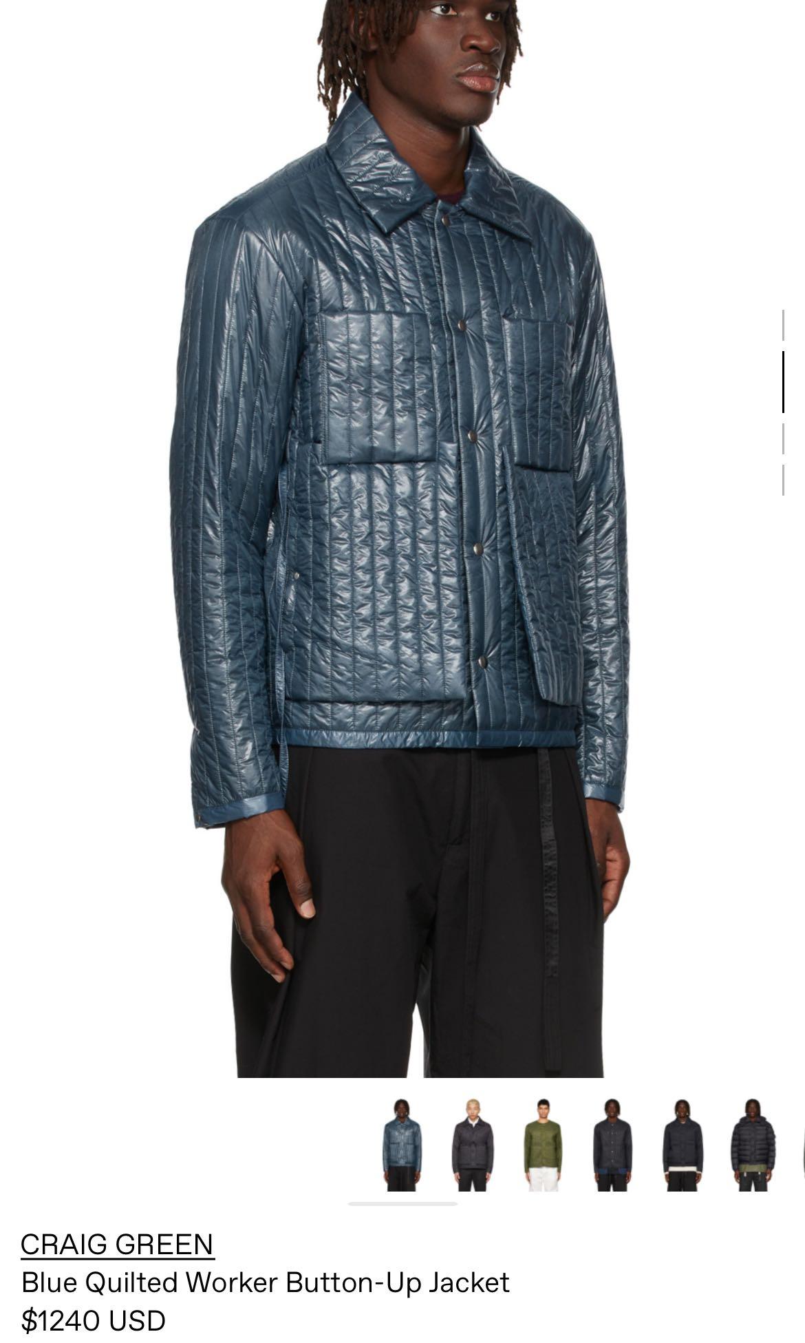 Craig Green Quilted Worker Jacket, Men's Fashion, Coats, Jackets 