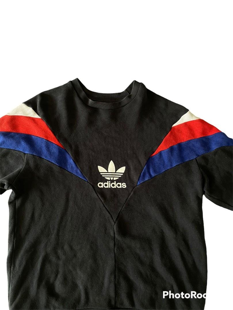 Crewneck Adidas Vintage Black The 3 Stripes
