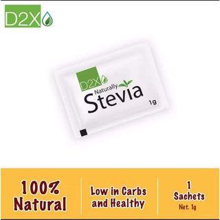 D2x stevia sachets 100's