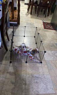 DIY Pet Dog Cage Playpen Animal Fence Metal Crate Wire Kennel Extendable Multi-functional Puppy Cat