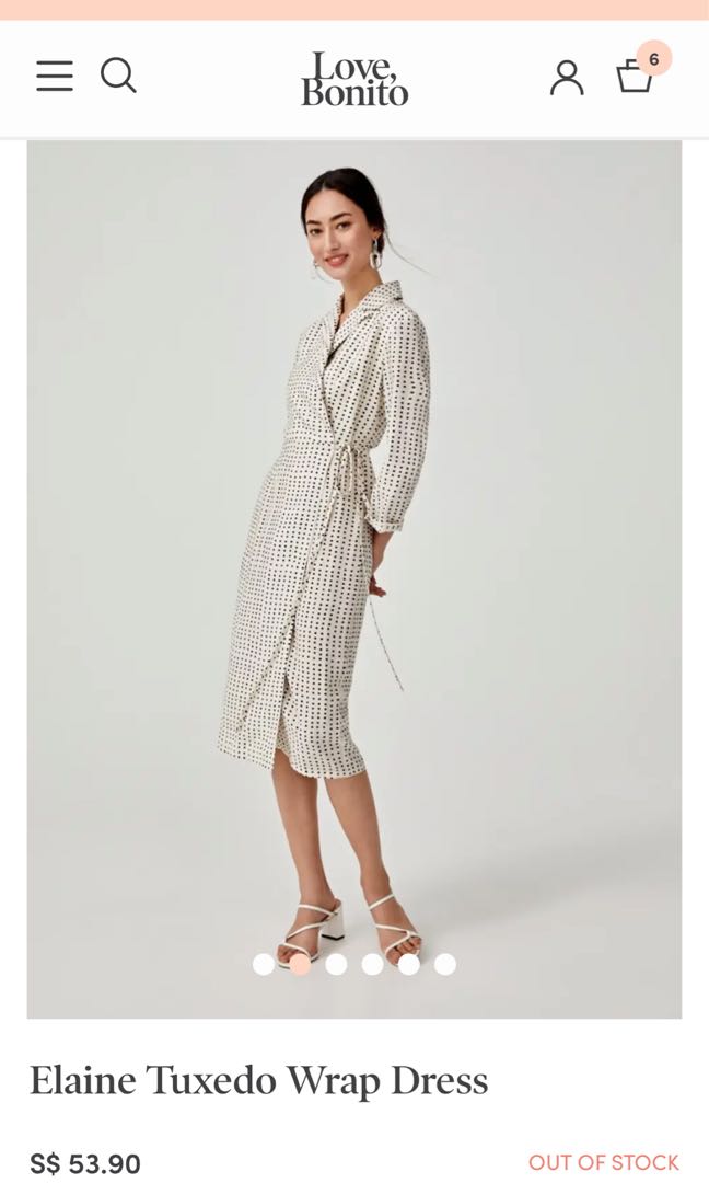 Elaine wrap dress - love bonito, Women 