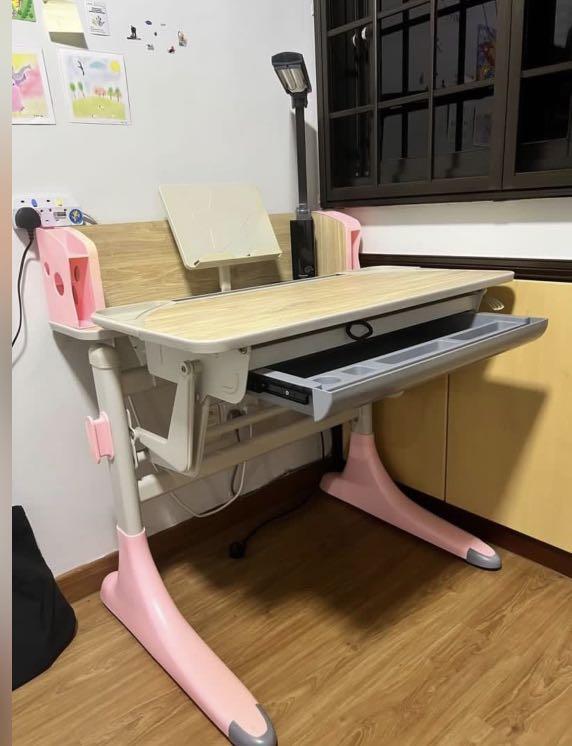 Ergonomic study table and chair, Furniture & Home Living, Furniture