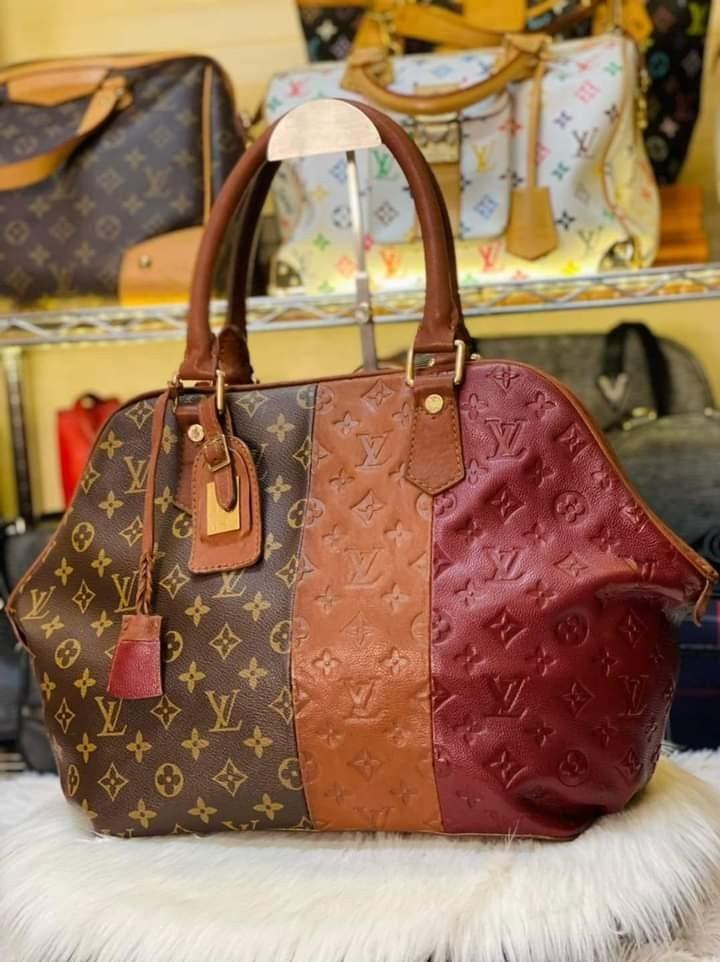 Extremely rare ❤ 40cm LV tri color Marine hand bag genuine leather, Luxury,  Bags & Wallets on Carousell