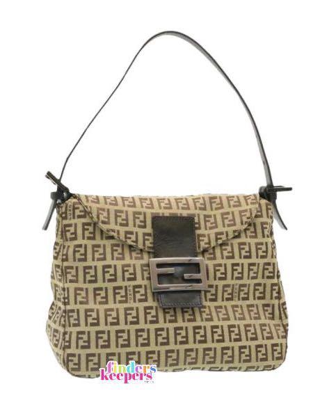Fendi Zucchino Baguette (Category: Luxury Bags & Wallets) located in Quezon City. Submitted by fkmanila.lux (Listing ID 1161114619, Image 1). Description: FF Zucchino Mamma Baguette Php 18,800 ♡ First-to-Pay basis ♡ Guaranteed authentic ♡ In good condition. Normal signs of wear, see last pic for minimal rub..